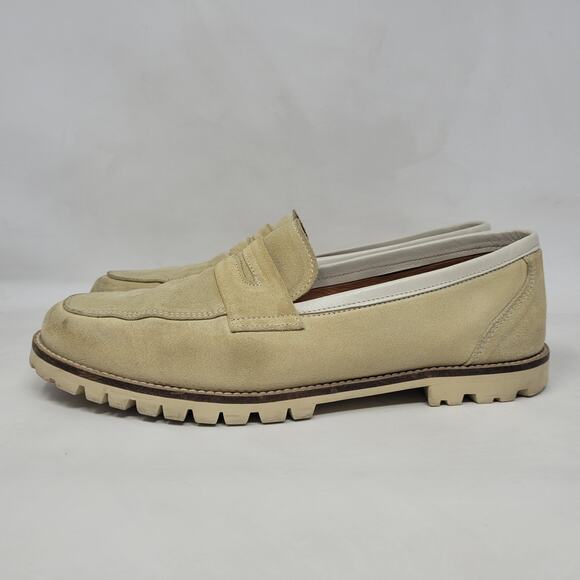 Paire & Fils Loafers Mens EU39 US6 Champagne Beige Suede L'Embellie Casual Work - Picture 8 of 14